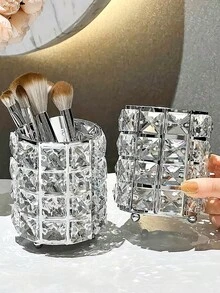 1 Peça Suporte de Pincel de Maquiagem de Cristal, Copo de Armazenamento de Cosméticos, Organizador de Lápis de Sobrancelha, Acessório de Decoração de Penteadeira de Maquiagem, Suporte de Pincel de Maquiagem de Cristal de Luxo, Balde de Armazenamento de Pincel de Ferramenta de Manicure, Bolsa Organizadora de Maquiagem, Decoração de Quarto, Bolsas, Bolsa de Maquiagem, Penteadeira, Viagem, Bolsa de Maquiagem, Essenciais de Viagem, Organizador, Armazenamento, Essenciais de Viagem, Organizador de Maquiagem, Bolsas de Maquiagem, Organizador de Maquiagem, Organizador, Bolsa de Toucador, Organizador de Mesa, Bolsa de Cosméticos, Bolsa de Maquiagem, Organizador de Maquiagem, Acessórios de Penteadeira, Bolsa de Maquiagem, Bolsas de Maquiagem, Caixa de Joias, Bolsa, Suporte de Pincel de Maquiagem, Suporte de Pincel, Organizador de Perfume, Bolsa, Presentes para Mulheres, Presentes de Natal, Ideias de Presente para Mulheres - Multicolorido - Visão 10