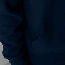 Men's Falling Angel Casual Flannel Sweatshirt With Pocket And Revelation Cap - 藏蓝色 - 查看 3