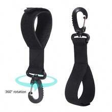 Accessoires de pagaie de kayak KotteSen - Clip de pagaie universel, Crochet de guidon, Convient pour les vélos électriques, les chariots de courses, Crochet de suspension de pagaie rotatif à 360°, Clip de suspension de pagaie multifonction, Crochet de rangement de ligne - Noir - Voir 9
