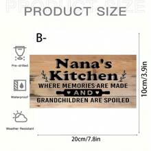 1 Pieza, Tablón de madera con Reglas de Cocina, Citas inspiradoras divertidas en lienzo para colgar en la pared, Decoración de habitación, Decoración de escena, Decoración de cocina, Decoración de pared inspiradora para el hogar, la cocina, la sala de estar u oficina - El regalo perfecto para ella o él