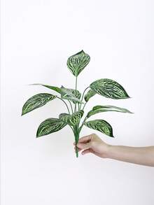 1PC 27.5-Inch (H) Simulated Green Plant Branches For Home Living Room, Bathroom, Balcony, Party Table Decoration, Garden And Courtyard Green Plant Decoration - Green - View 23