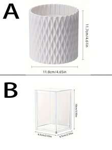 1pc 360 Degree Rotating Makeup Brush Holder, Eyeshadow Brush Stand And Eyebrow Pencil Holder, Stationery Pen Cup, Vanity Organizer Box, Home Vanity Decor, Office Desk Pen Cup And Beauty Tool Storage Box, Creative Cosmetic Storage Box, Vanity Accessories, Gift For Her - Multicolor - View 7