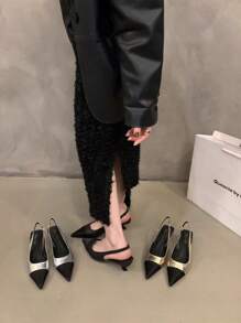 Women Heeled Sandals - 金色 - 查看 4