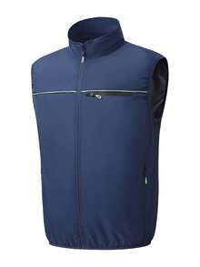 夏季清凉背心空调扇背心降温神器户外清凉背心降温空调服透气清凉夏季背心拉链款USB供电（不含充电宝）3档可调配2个9叶风扇常规长度