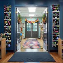 1pc Hanging Classroom Rules Poster - Colorful Back To School Banner, Suitable For Various Teachers And Classrooms - Non-Electric Polyester Classroom Wall Decor - Multicolor - View 6