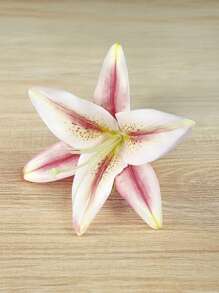 4 Stück Lilien Blumen Haarclips, Hawaii Blumen Haarclips für Frauen, Plumeria Hibiskus Haarclips, Rose Haarspangen, künstliche Blumen Clips, Haaraccessoires für Urlaub, Strandparty, Boho Clips für Mädchen, Haarklammern, Haarspangen