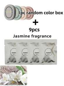 2/5/10pcs Household Long-Lasting Deodorant Perfume Tablets With An Extra 1 Case - Solid Perfume Deodorant Tablets, Suitable For Home, Car, Luggage, Bathroom, Bedroom, Wardrobe And Toilet