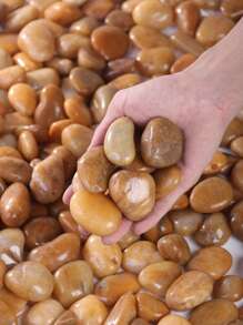 Pebles decorativos blancos adecuados para jardines y hogares - Piedra natural pulida de 2-3cm, adecuados como macetas de flores, jarrones, acuarios, peceras y decoraciones navideñas para interiores y exteriores. Muy adecuadoscomo piedra pavimentada para terrazas, balcones y jardines de patios.