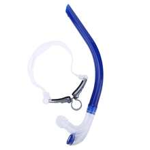 Snorkel Seco Para Nadar, Con Válvula Superior De Secado Y Silicona De Grado Alimenticio, Para Adultos 1pc Tubo de Respiración de Silicona Compacto y Portátil - Negro, Tubo de Respiración Flexible con Boquilla Segura para Buceo y Actividades Subacuáticas, Diseño Fácil de Transportar, Equipo de Snorkel para Adultos Snorkel de Silicona Profesional - Tubo de Respiración Ajustable con Múltiples Tubos, Material ABS Duradero, Ideal para Entrenamiento y Competencia, Equipo de Entrenamiento de Natación|T - Azul - Ver 1