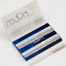 moon. 5/10/15 carnets | chaque carnet comprend plus de 50+50 feuilles de papier à rouler | total 500/1000/1500 feuilles | taille : 2,76" (70 mm * 36 mm) | papiers à cigarettes transparents ultra-fins | avec gomme arabe naturelle | fine doublure de gomme | lente combustion | facile à rouler | sans goût | papiers à cigarettes à rouler à la main | outils de fumage DIY | pour le camping en plein air, les fêtes et le portable