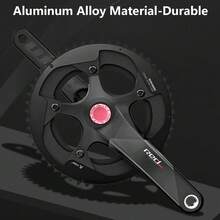 1 件 ENLEE 自行车曲柄组防尘罩，带 1.8 厘米和 2 厘米橡胶圈，耐用铝合金曲柄罩，带印花图案，密封防水自行车曲柄臂螺栓，适用于公路车和山地车，自行车配件 - 彩色 - 查看 6