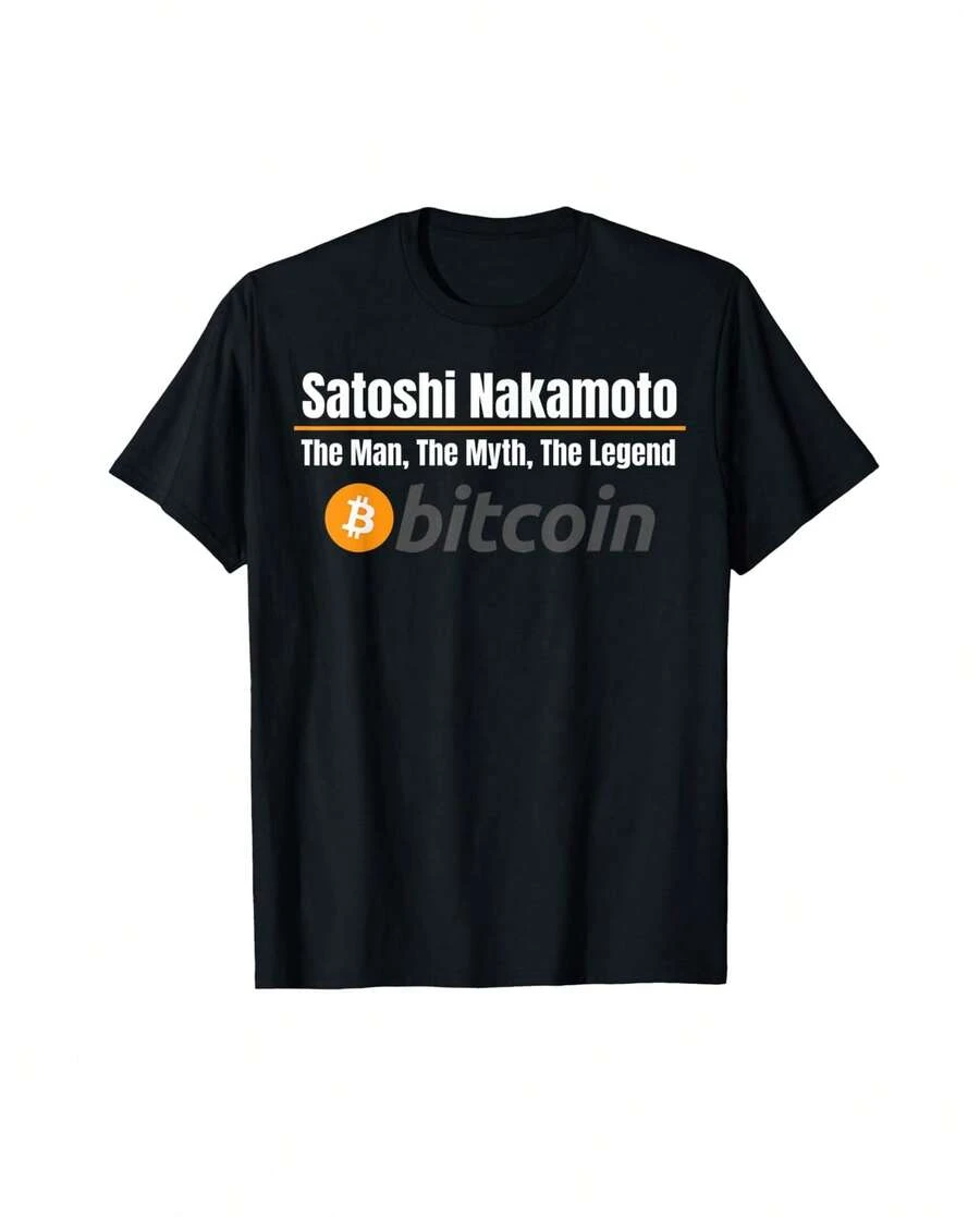 Satoshi Nakamoto The Man The Myth The Legend Bitcoin Crypto T-Shirt Gift For Dad Gift For Lover Birthday Gift For Best Friend - màu đen - Xem 1