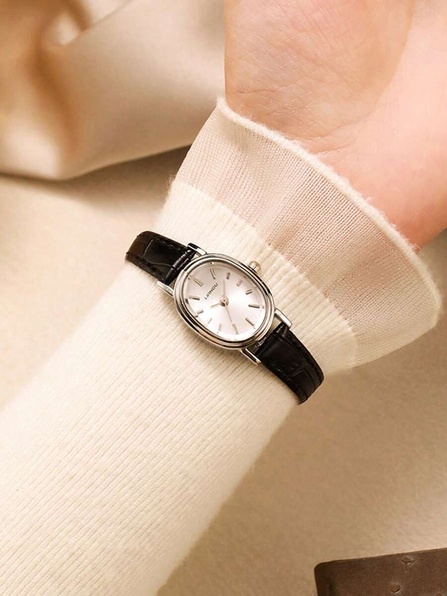 LIANDU LIANDU 这款复古风格的女士休闲腕表拥有优雅的椭圆形表壳、PU皮表带和精致的小表盘。无论是日常佩戴、生日礼物、派对还是节日聚会，它都是理想之选——送给亲朋好友或犒劳自己的完美礼物。