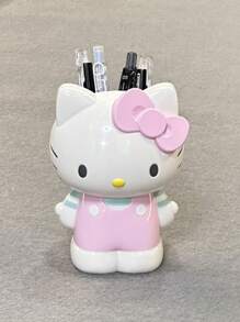Sanrio 1 pieza Soporte para bolígrafos de Hello Kitty, organizador de escritorio para brochas de maquillaje Melody, regalo, estuche de lápices, bolsa de lápices