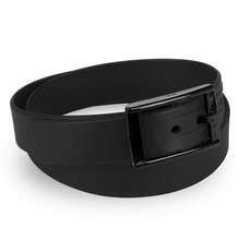Adjustable Rubber Plastic Jelly Silicone Casual Belt With Buckle For Men Women - Black - View 1