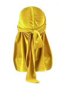 1件男士纯色天鹅绒头巾，带保暖内衬 - 可调节松紧带，佩戴稳固，柔软透气，冬季保暖头饰，海盗风格设计，适合运动、户外活动和休闲穿着。海盗帽，海盗服装