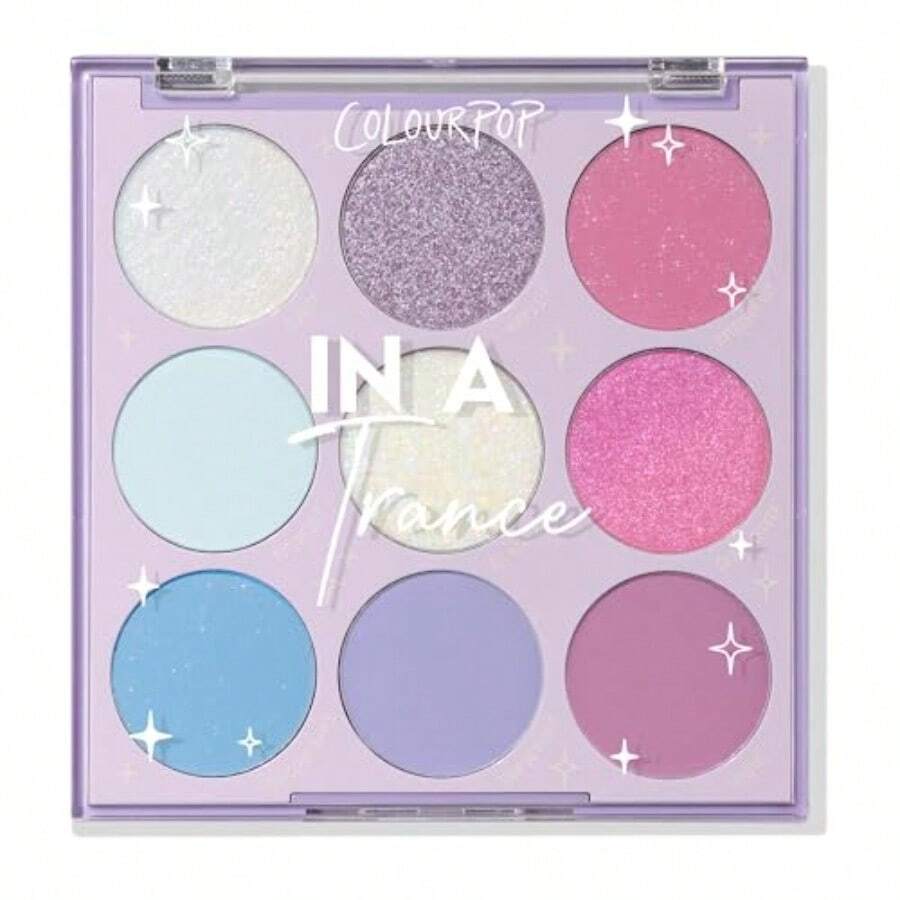 YQQ ColourPop Eyeshadow Palette Eye Makeup Palette With Matte Metallic Matte Sparkle Glitter Finishes HighPigment Eye Makeup With A LongWearing Formula In A Trance 0.3 Oz THM6413 - MẹTrance - Xem 1