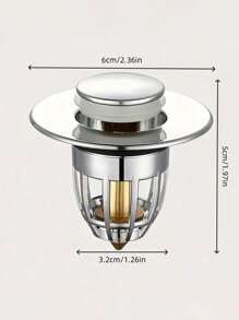 通用水槽弹出式排水塞、按钮式水槽排水塞、浴室水槽塞、防堵塞排水塞、浴缸塞、家用浴室多功能止水塞、浴室配件。