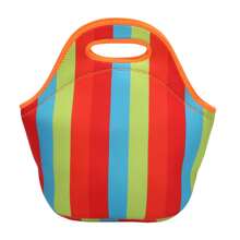 Avkoohum 氯丁橡胶午餐袋，厚实的隔热午餐袋 - 耐用防水午餐手提袋，带拉链，适合户外旅行工作便携式便当袋户外野餐袋隔热冷藏午餐袋，带午餐袋手提袋妈咪包 - 彩色 - 查看 9