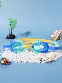 1 Set Of Children's Anti-Fog High-Definition Swimming Goggles, Waterproof And Anti-Fog High-Definition Professional Diving Goggles Swimming Equipment - Silicone Waterproof Swimming Goggles, Professional Training Swimming Goggles - Multicolor - View 5