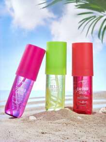 Spray de fragancia de verano brasileño de 90ml, un ambientador de larga duración, gran capacidad y alta relación calidad-precio. Tres fragancias de nicho para elegir. Aromaterapia, adecuado para cualquier escenario para eliminar olores y mejorar el aroma. Portátil, un éxito de internacional, una fragancia de mujer, perfecta para regalar