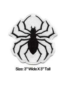 1PC Phantom Troupe Patch Spider Tattoo Embroidered Iron On