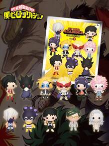 Crunchyroll 1 pièce Sac mystère en vrac avec porte-clés personnages 3D de la série d'anime sous licence officielle. Surprise aléatoire avec Momo Yaovorozu, Hitoshi Shinso ou d'autres personnages. Idéal comme cadeau d'anniversaire ou accessoire de voiture, sac, école pour maman et amis.