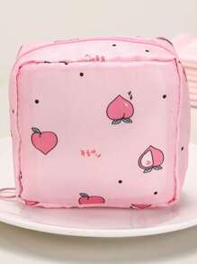 1 pièce Sac de rangement portable pour serviettes hygiéniques, sac en tissu Oxford à fermeture éclair pour tampons, sac de rangement multifonction élégant et pratique pour les voyages - parfait pour les articles de toilette, les serviettes hygiéniques, le sac à rouge à lèvres, le porte-monnaie, le sac de rangement portable, le sac de toilette pour les filles, les femmes et les adolescentes, fournitures scolaires et de bureau, cadeau de Noël, ambiance bohème