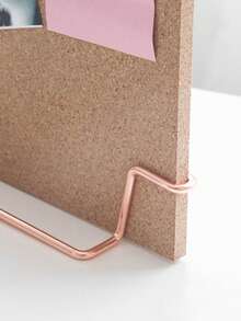 A4 Creative Desk Soft Cork Board With Standing Office Bulletin Board, Announcement Board, Photo Display Wall, Memo Reminder Display,School Supplies,Back To School Room Decor Home Decor Decor Ornaments Home Miniature Things