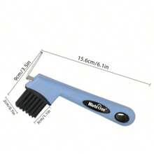 1 pieza Recogedor y cepillo versátil para cascos de caballo, limpia fácilmente la suciedad de los cascos del caballo