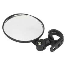 2 espejos retrovisores para bicicleta de 8 cm, ajustables, gran angular, redondos, universales para silla de ruedas y bicicleta. - Negro - Ver 10