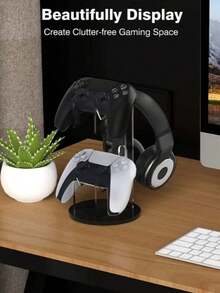 1pc Universal Acrylic Detachable Hanging Rack, Transparent Display Stand Compatible With Switch Game Controller/Electronics/Consumer Electronics/PS Game Console/Pedestal & Holder