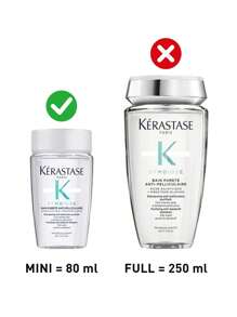 Kérastase 80毫升 SYMBIOSE 净澈去屑洗发露，蕴含水杨酸，适用于油性头皮和头屑，恢复头皮水分平衡，令秀发柔软亮泽，适合油性、易起屑发质日常使用。 - Purifying Anti-dandruff - 查看 3