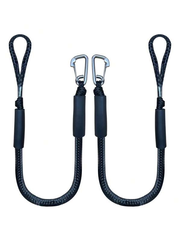 1 pieza Accesorio de clip de acero inoxidable para amarre de embarcaciones, línea de amarre de kayak, artículos esenciales de playa, accesorios de playa, flotador de piscina