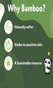 The Cheeky Panda Bamboo Toilet Paper | 4 Rolls With 200 Soft Sheets Each | Strong 3 -Ply Bamboo Tissue Paper | Plastic Free Packaging - 4 Count (Pack of 1) - 查看 7
