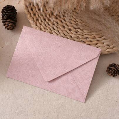 5/20/50Pcs Tree Texture Pink Envelope Set - Boho Vintage Chinese Stationery Kit | Premium Specialty Paper For Wedding Invites, Party Decor & DIY Cards