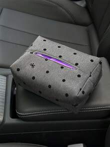 1 件波尔卡圆点汽车纸巾盒，汽车座椅悬挂纸巾架 - 掛式紙巾盒 - 查看 10