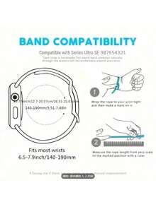 1 件女士时尚百搭 [白色皮革和玫瑰金 D 型扣] 表带，兼容 Series 10 Ultra/SE/8/7/6/5/4/3/2/1，38/40/41/42/44/45/49 毫米