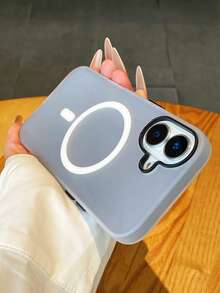 黑色磨砂软壳奢华透明磁性无线充电手机简约纯色节日礼物送给情侣朋友家人自己耐用、防震、时尚的 TPU 材质柔软磨砂 TPU 保护手机壳适用于 16 Pro Max/15/14 Plus/13/12/11