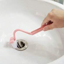 1pc V-Shaped Toilet Brush: V-Shaped Toilet Brush, Small Toilet Brush, No-Dead-Angle Cleaning Brush, Household Bathroom Toilet Cleaning Tool, Rotatable Toilet Bend, Wall-Mounted (Random Color)