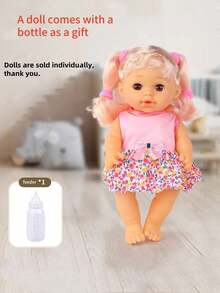 这款儿童玩具推车娃娃可以喝水、发出声音和小便。推车可折叠便携，为孩子们带来童年过家家的乐趣。（请注意：娃娃和推车是分开出售的。） - 彩色 - 查看 7