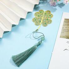 AHLGCAFT 1 件优雅枫叶书签带流苏，是送给家人和朋友的精致小礼物，学校用品，返校