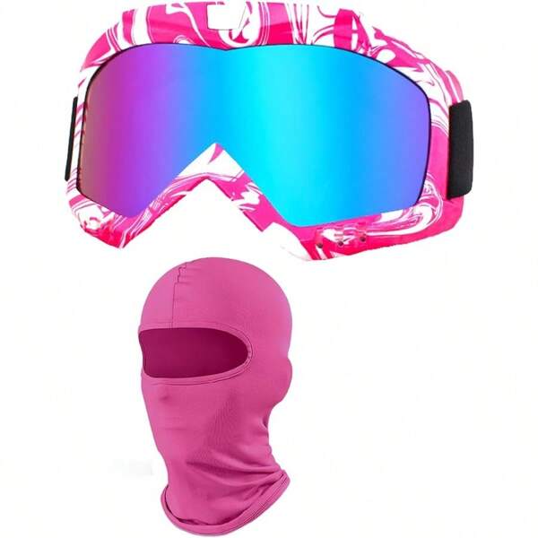 OTG Oycle Goggles With Balaclava ATV Dirt Bike Otocross Riding Goggles Racing Iing Goggles For Woen Girls