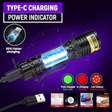 Uv Flashlight 395nm Black Light Mini Usb Rechargeable Ultraviolet Led Blacklight - 1 - 查看 4
