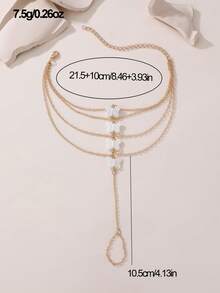 1 件时尚简约蝴蝶装饰女式脚链