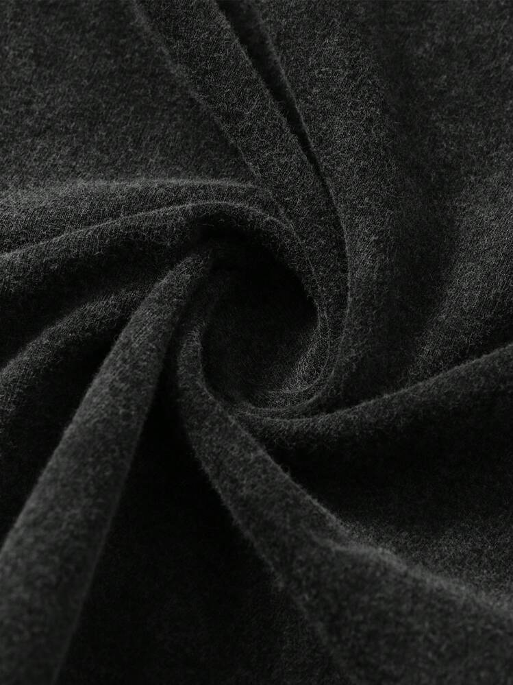 男士水洗短袖衬衫和休闲裤，适合工作装、日常装、运动装，易于护理，耐用，多种尺码可选，夏季必备单品 - 黑色 - 查看 6