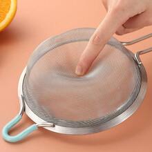 Local Delivery 304 Stainless Steel Fine Mesh Strainers For Kitchen, Colander-Skimmer With Handle, Sieve Sifters For Food, Tea, Rice, Oil, Noodles, Fruits, Vegetable - Medium 5.5 inch - 查看 4