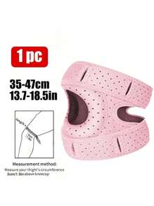 1 Pc-Adjustable Elastic Patella Knee Brace For Knee Discomfort, Knee Compression Sleeve Knee Brace, Workout Knee Pads For Women And Men-Suitable For Basketball, Tennis, Fitness, Running-10cm/4in Above Knee Circumference:30-56cm/12-22in, Black/ Grey