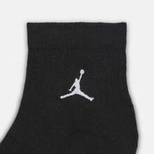 Jordan 3 Pairs Men/Women U J ED CUSH POLY ANKLE Socks, Discounted Pack DX9655-902 - Black - View 4