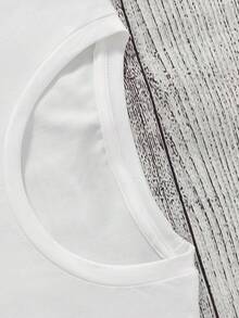 Cartoon Graphic Print Women's T-Shirts - Vintage Design, Spring And Summer Casual Crew Neck T-Shirt Tops, Machine Washable, Travel Wear - 白色 - 查看 3